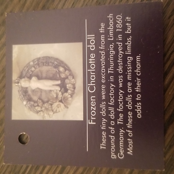 Frozen Charlotte clay necklace - Picture 2 of 3